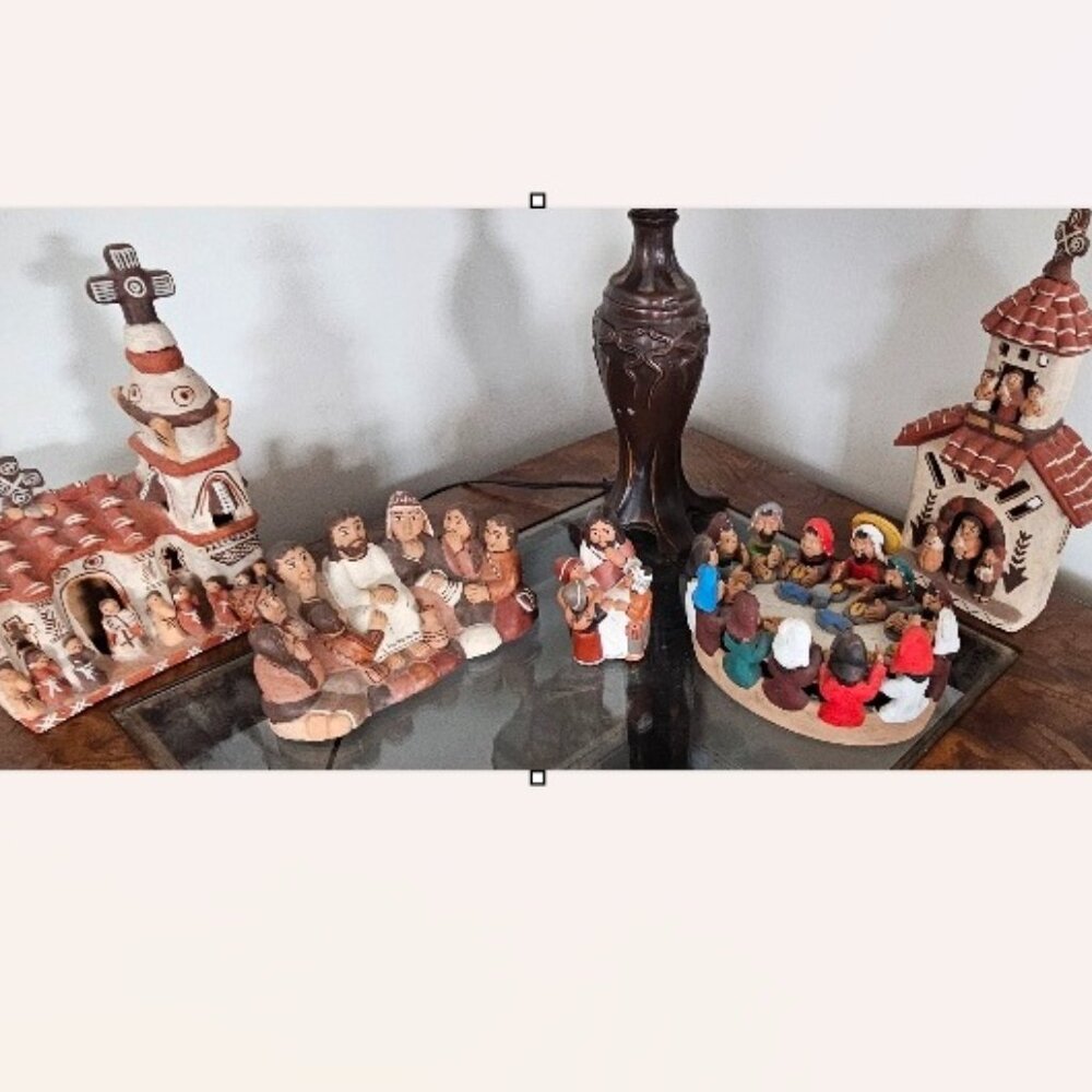 5 Items: Peru Peruvian Art Christian Religion Jesus Chapels Disciples